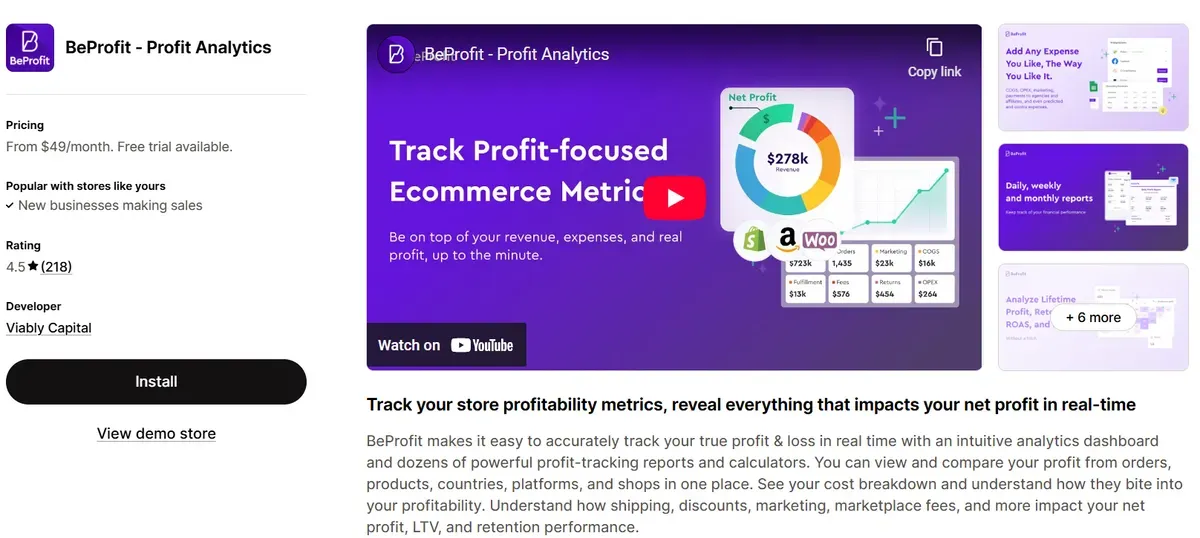 BeProfit – Profit Analytics