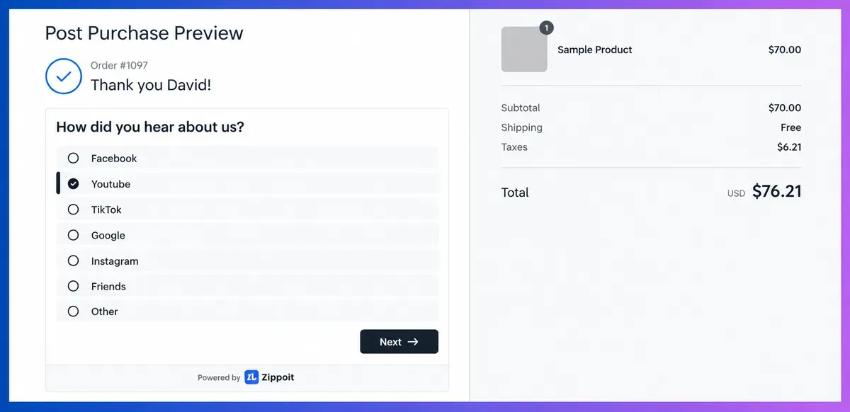 Reasons to use post purchase surveys