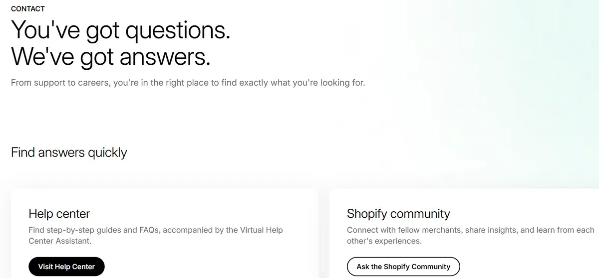 Get help from customer support team