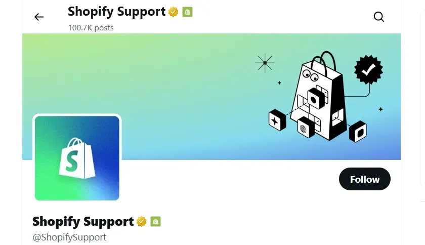 Visit Shopify support on X