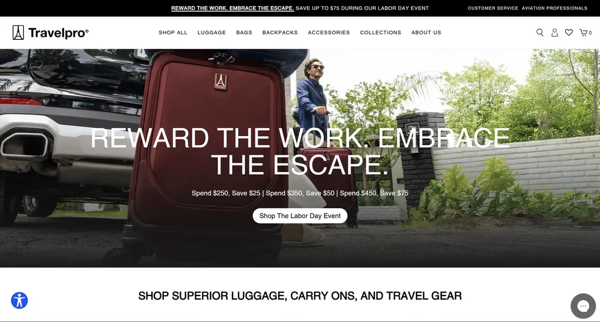 Travelpro chooses to add shoppable videos on Shopify to inspire travelers and boost conversions.