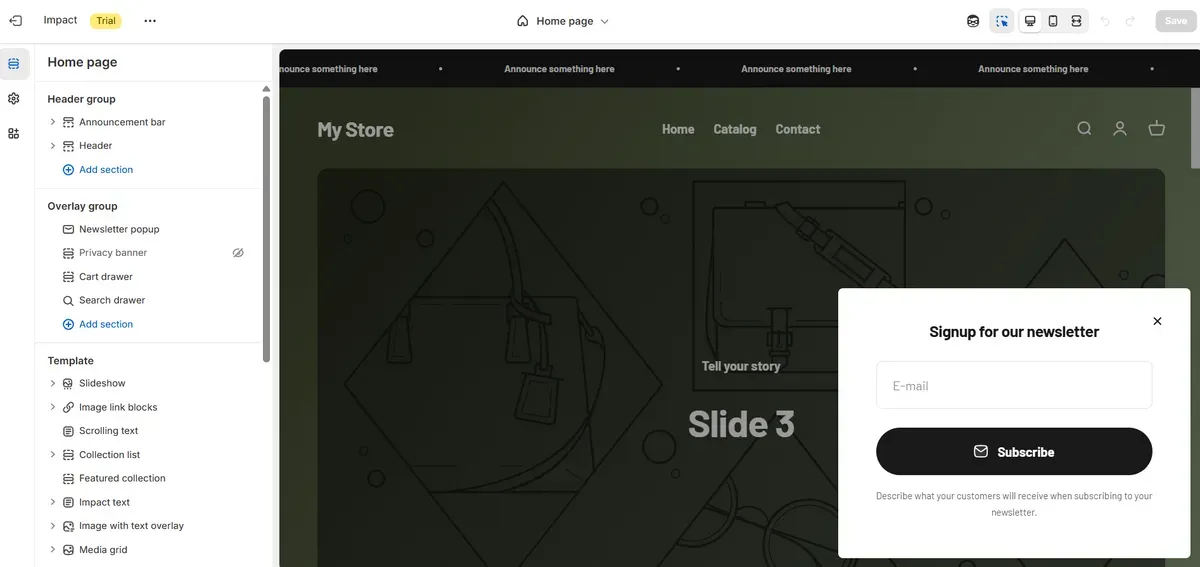 Test the design