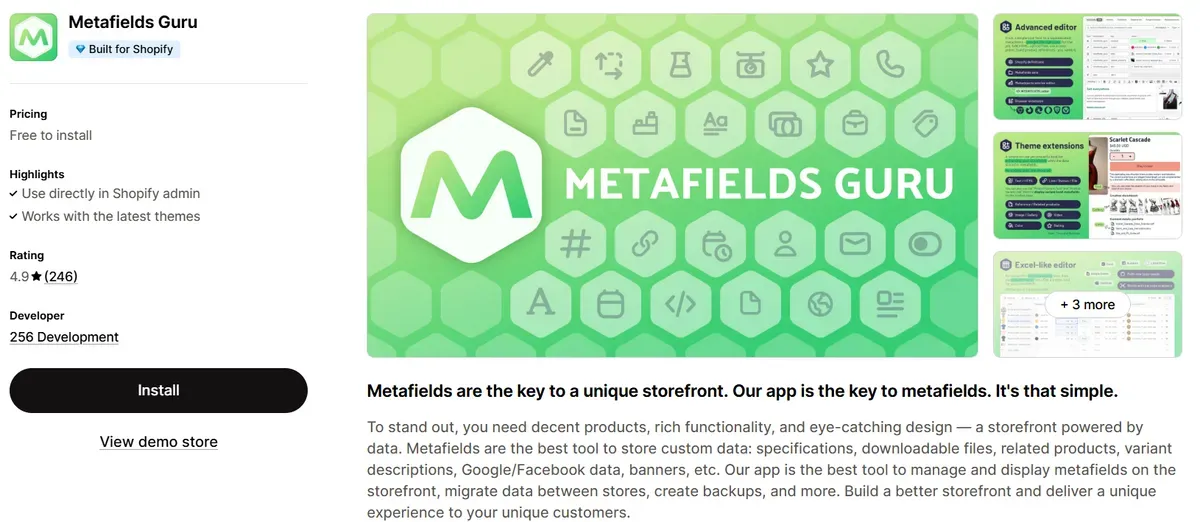 Metafields Guru