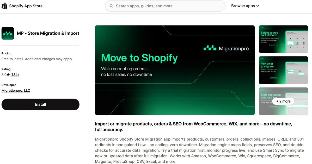 MP ‑ Store Migration & Import