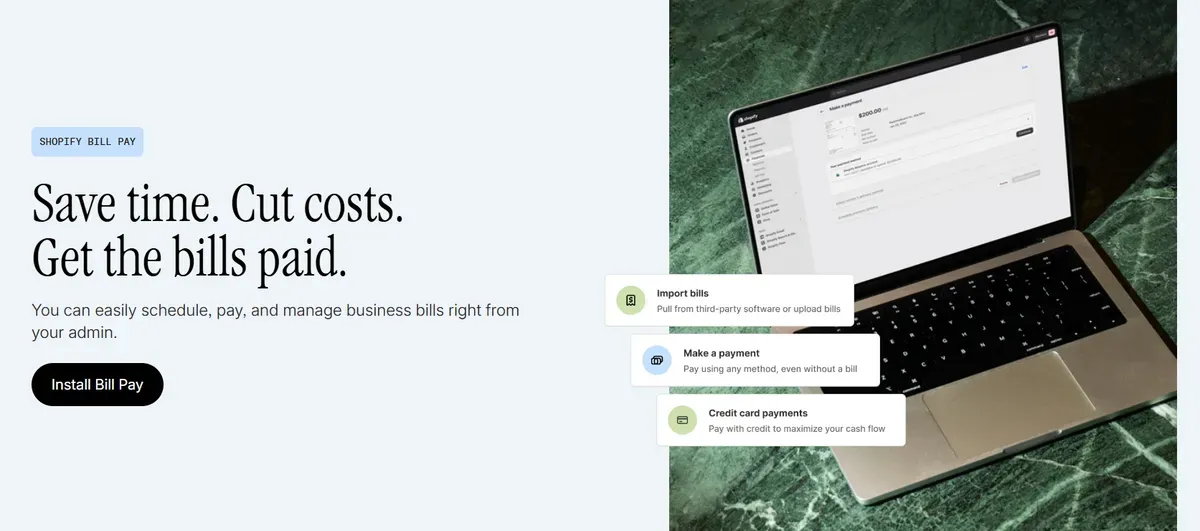 Limitations & Considerations for Shopify Bill Pay