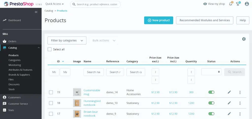PrestaShop: Ease of use