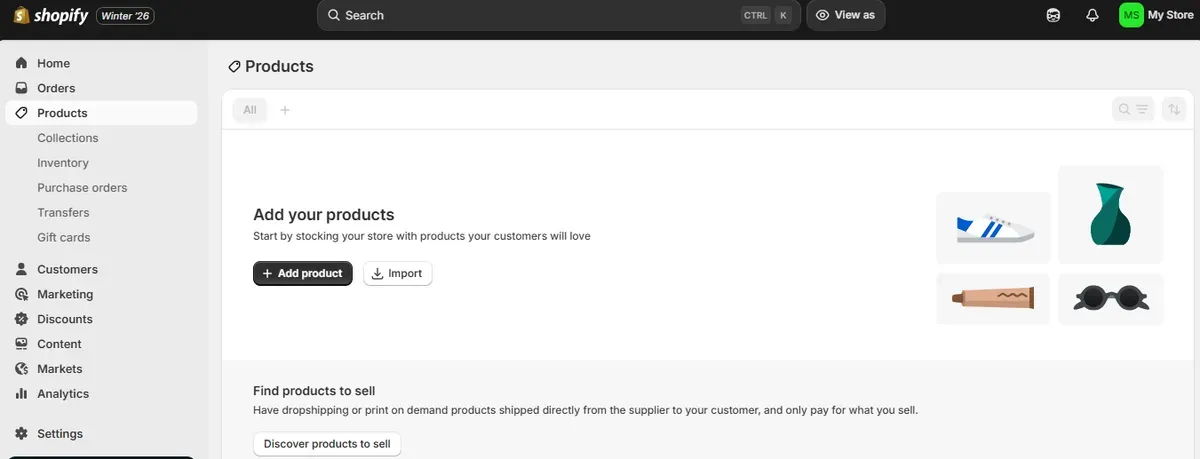 Shopify e-commerce features