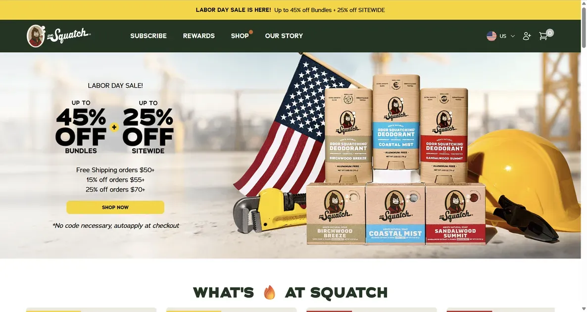 Dr. Squatch integrates shoppable videos on Shopify to highlight their best-selling products