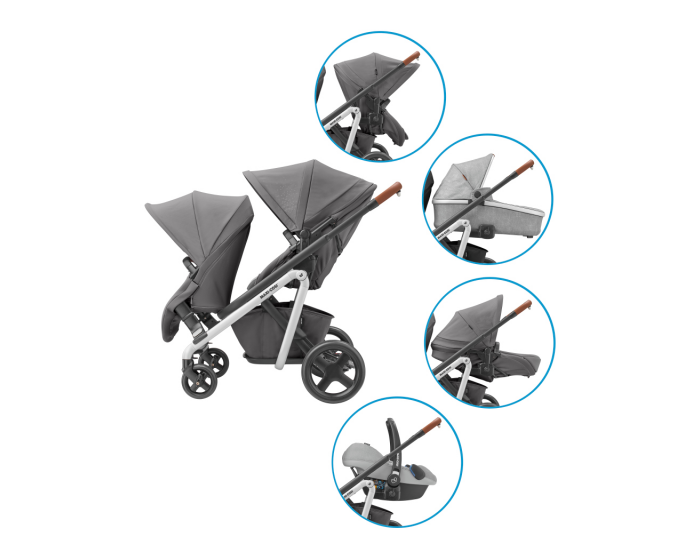 maxi cosi double stroller lila