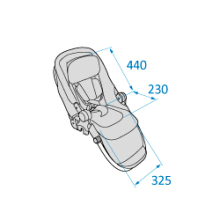 maxi cosi adorra dimensions