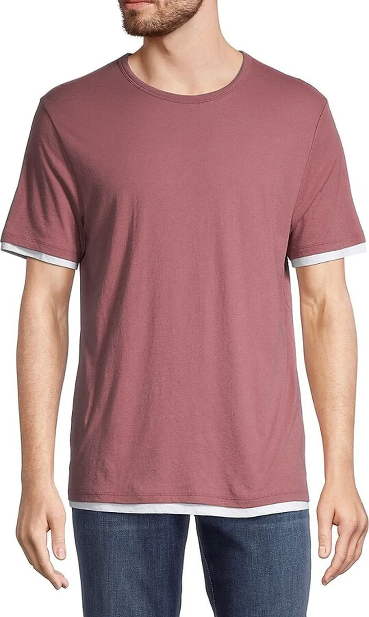 Double Layer Pima Cotton T-Shirt
