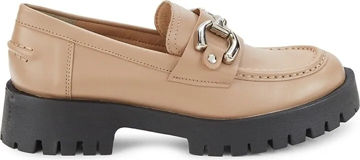 Larita Faux Leather Bit Loafers