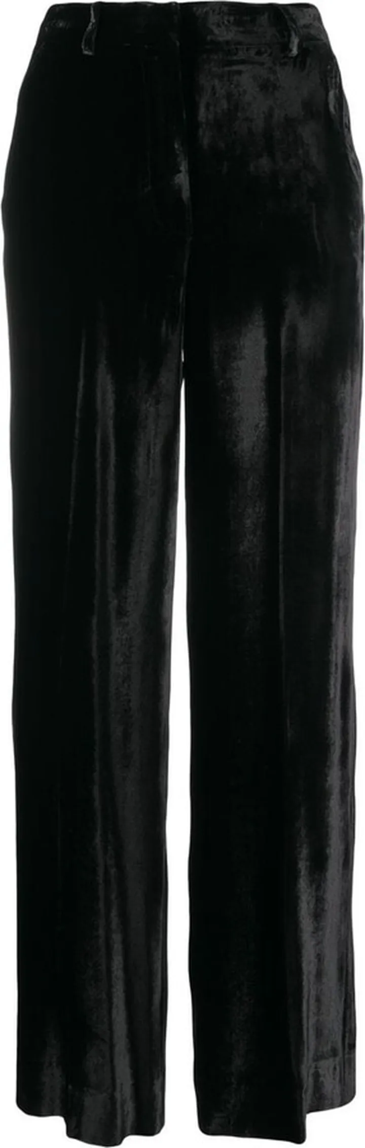 Straight-Leg Velvet Trousers