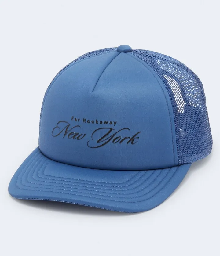 Aeropostale Men's Far Rockaway Adjustable Foam Trucker Hat