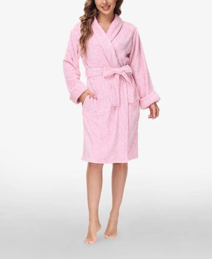 Ink+Ivy Women's Printed Plush Robe