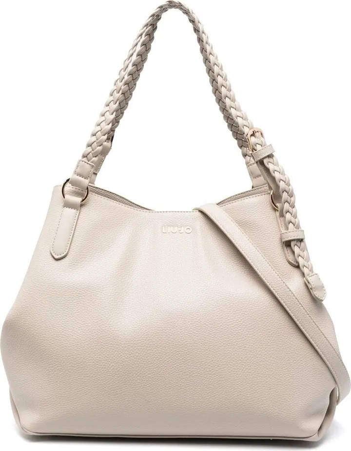 Logo-Plaque Detail Shoulder Bag