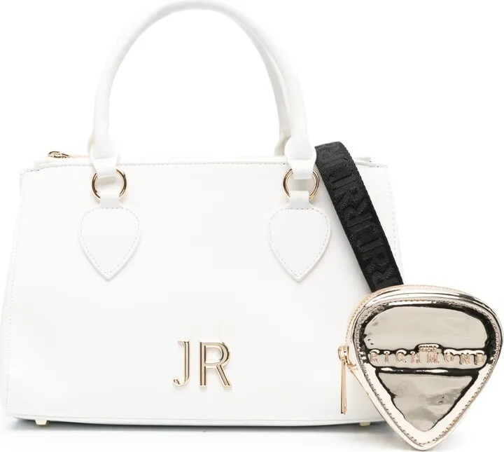 Logo-Plaque Faux-Leather Tote Bag