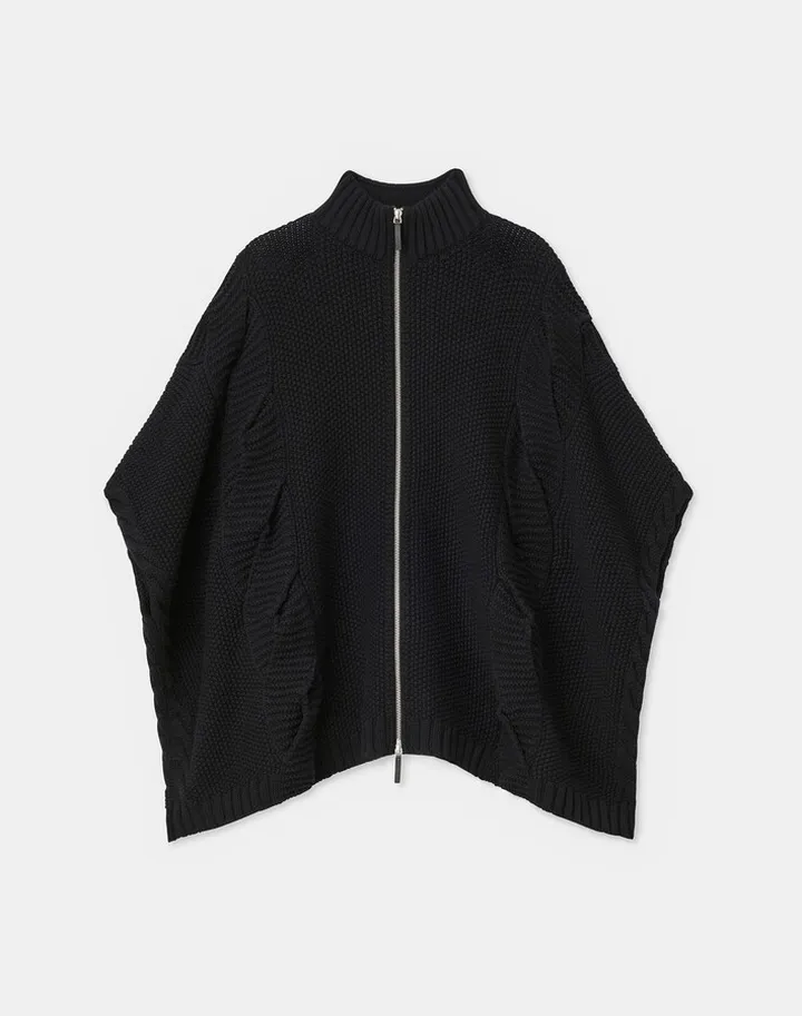 Kindcashmere 8 Knot Cable Poncho