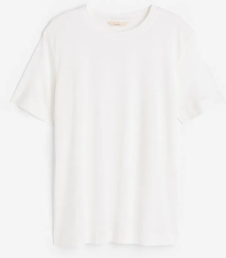 Silk-blend T-shirt