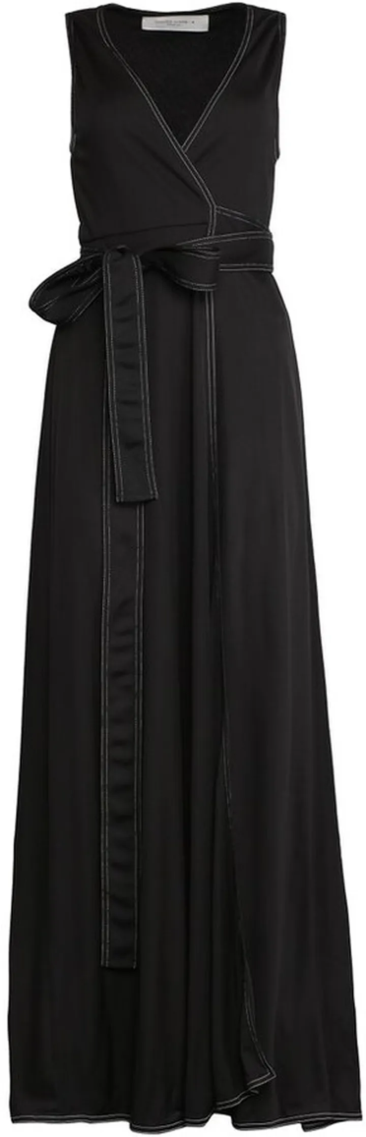 Golden Goose Deluxe Brand Contrast-Stitch V-Neck Dress