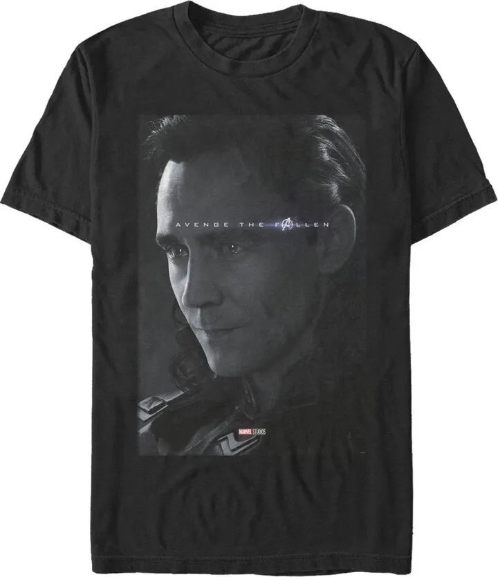 Men's Marvel Avengers: Endgame Loki Poster T-Shirt - Black - Large