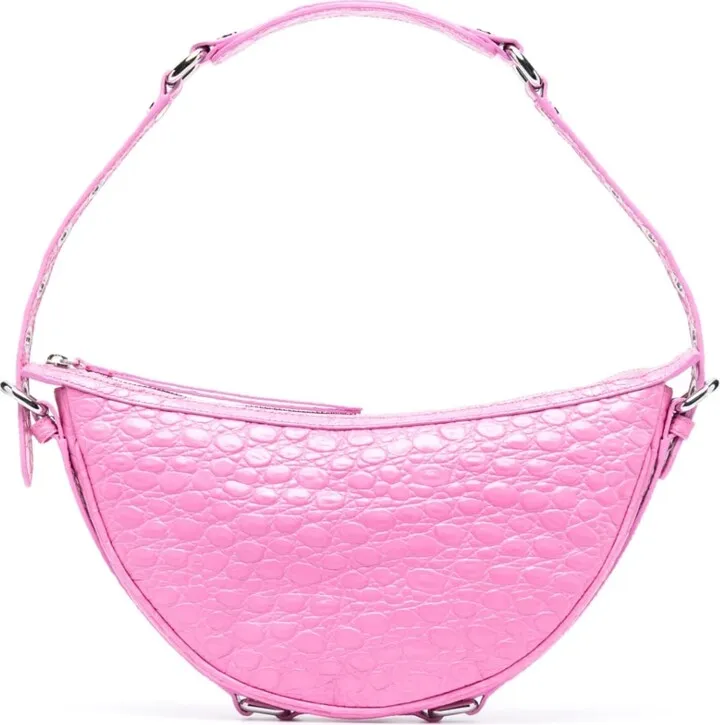 mini Gib croc-effect leather shoulder bag