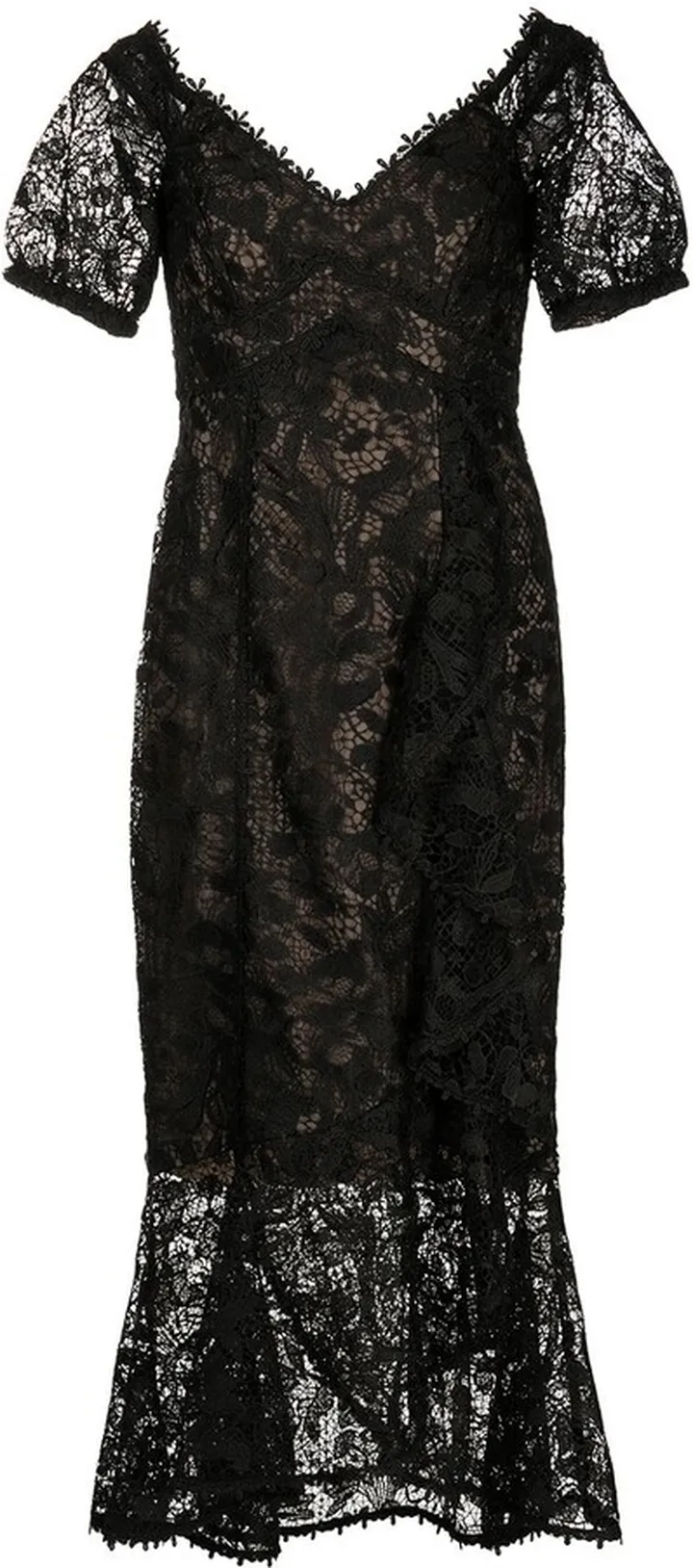 Lace Mid-Length Dress