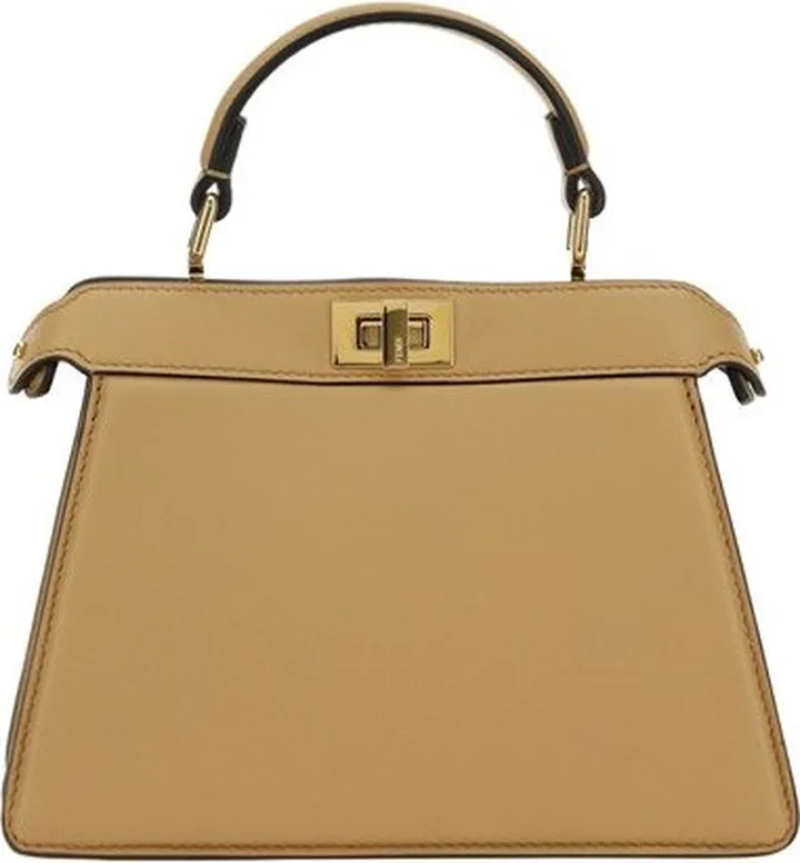 Fendi Logo Detailed Top Handle Tote Bag