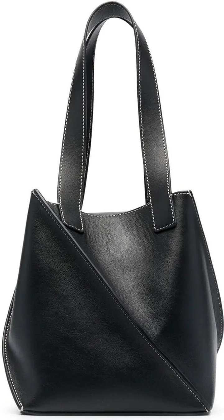 Twist Leather Tote Bag