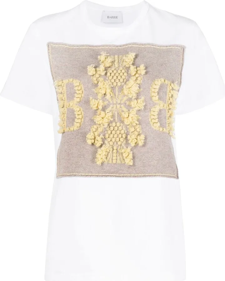 cashmere patch T-shirt