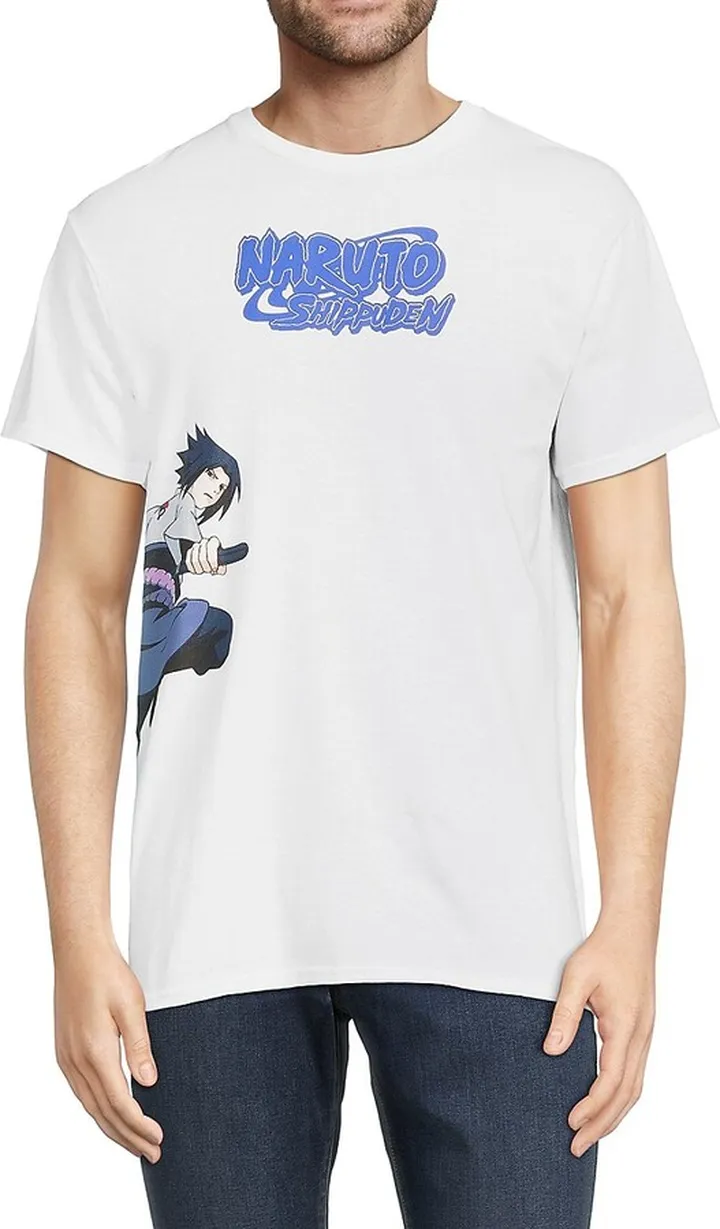 Naruto Sasuke Kakashi Crewneck Graphic Tee