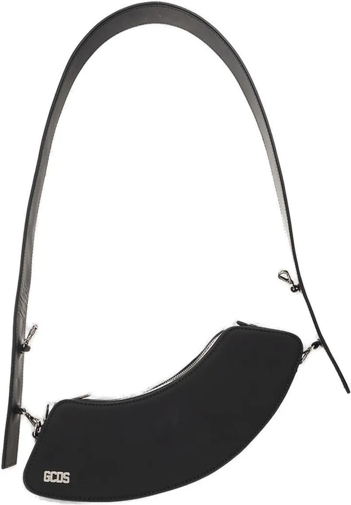 Curved Zipped Crossbody Bag