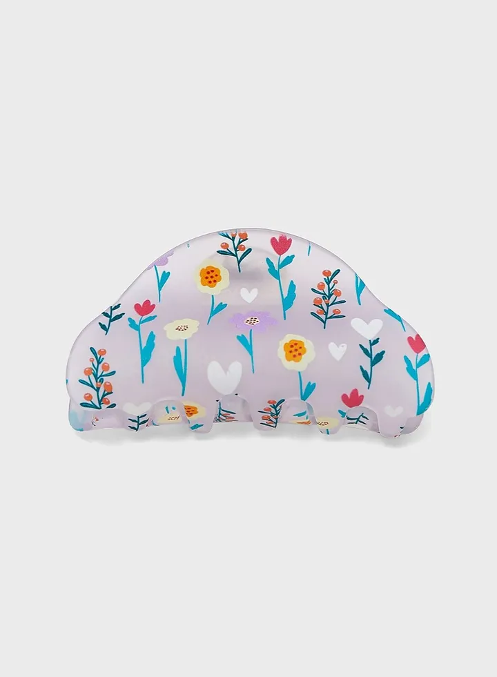 Floral Hair Claw Clip