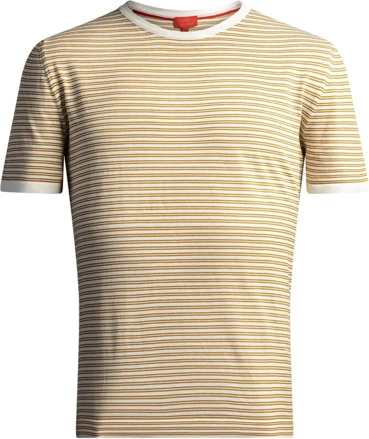 Isaia Cotton Striped T-Shirt