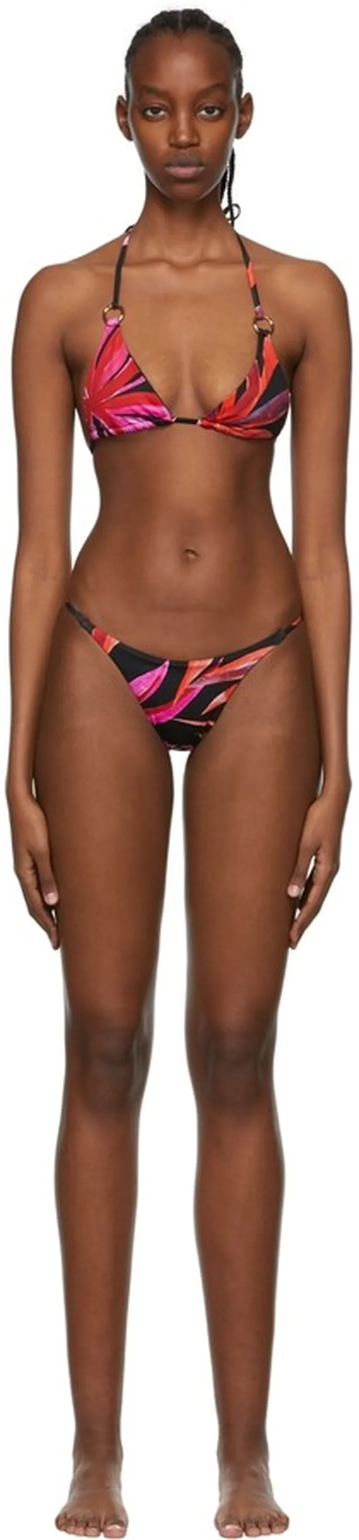 Louisa Ballou SSENSE Exclusive Black Nylon Bikini