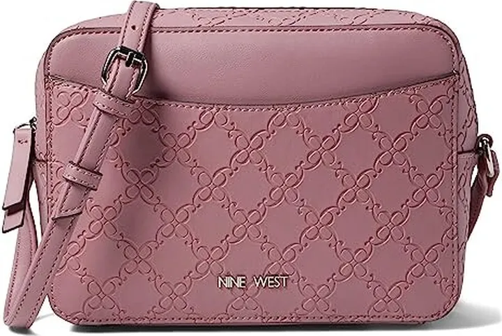 Nine West Calandra Mini Camera Crossbody (Dusty Orchid) Cross Body Handbags