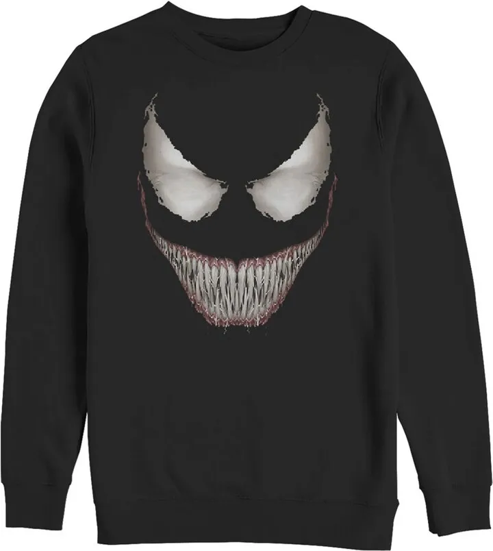 Men's Marvel Venom Grin Sweatshirt - Black - 2X Large