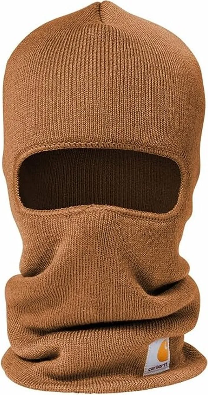 Carhartt Carhartt Men's Knit Insulated Face Mask (Carhartt Brown) Traditional Hats
