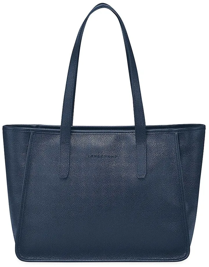 Le Foulonné Leather Shoulder Tote