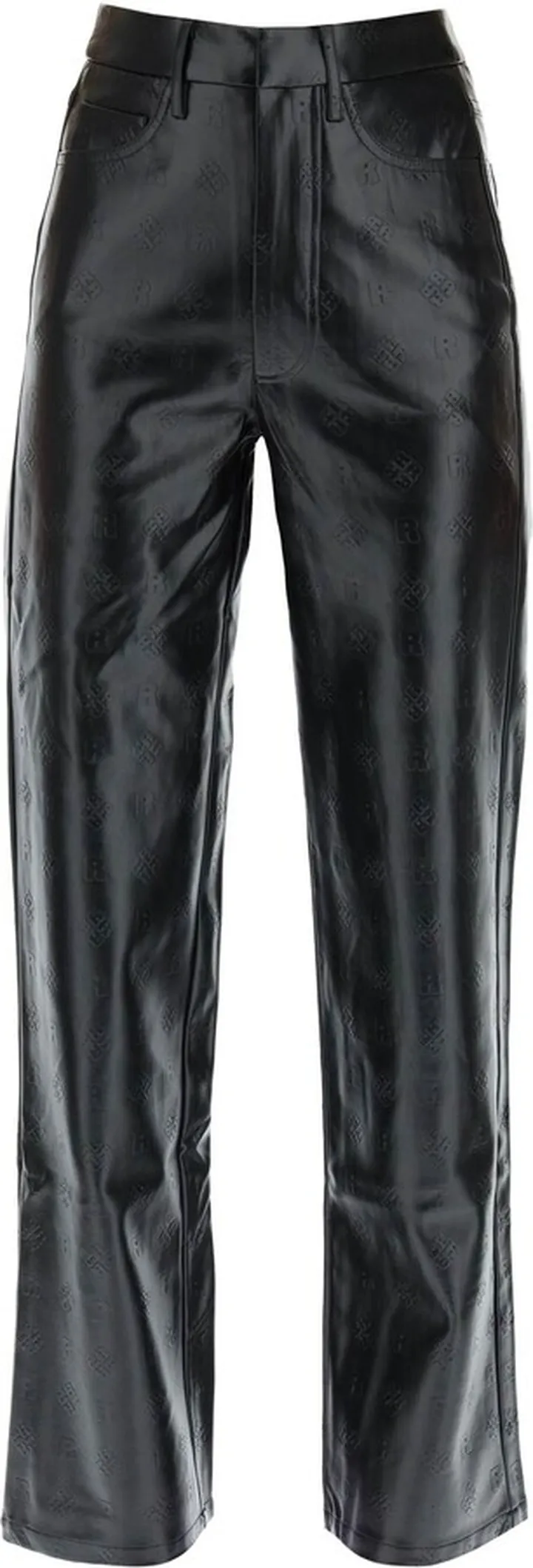 'rotie' Monogram Faux Leather Pants