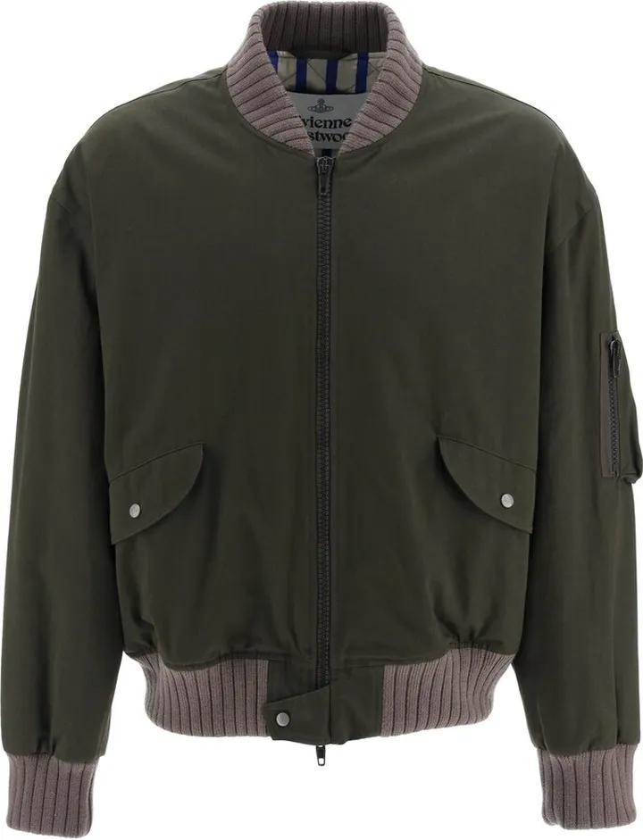 'born To Rewild' Organic Cotton Bomber Jacket