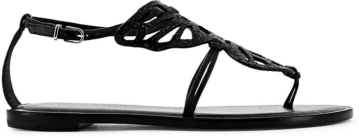 Butterfly Glitter Thong Sandals