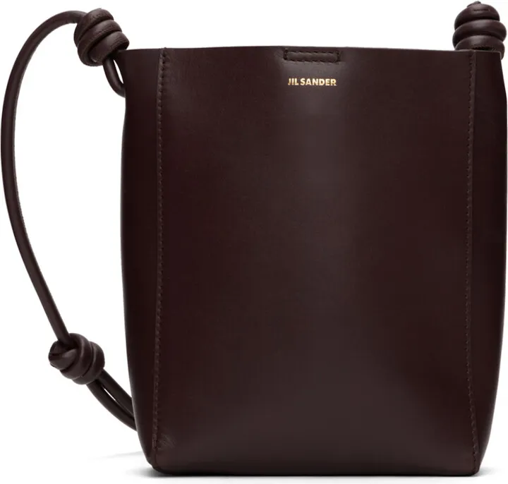Jil Sander Brown Giro Shoulder Bag