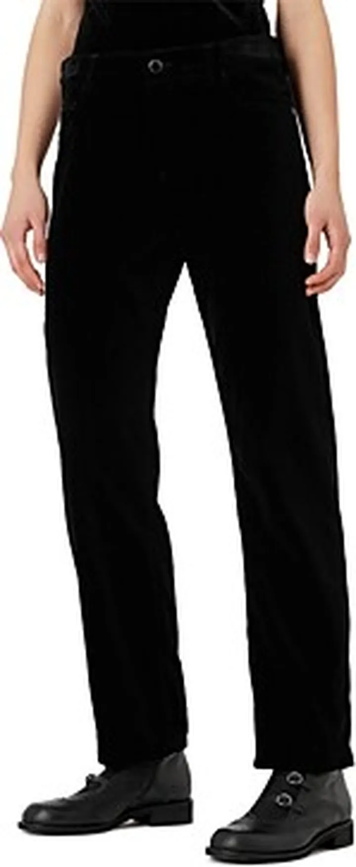 Armani Straight Leg Velvet Pants