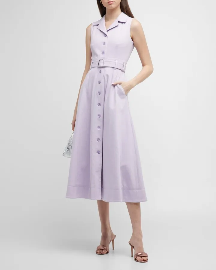 Denim Belted Shirtdress