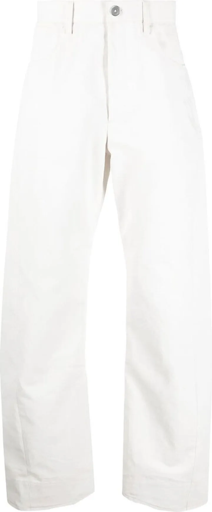 High-Waist Straight Trousers