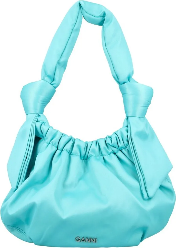 Ganni Occasion Logo Plaque Small Tote Bag