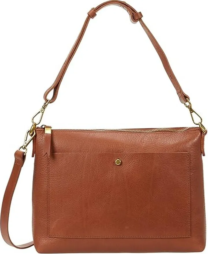 Madewell The Transport Shoulder Crossbody Bag (English Saddle) Shoulder Handbags