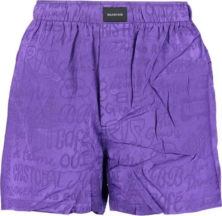 Balenciaga Logo Printed Shorts