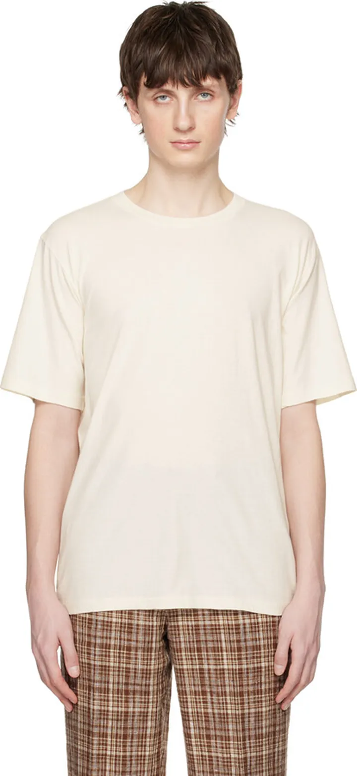 AURALEE Off-White Hard Twist T-Shirt